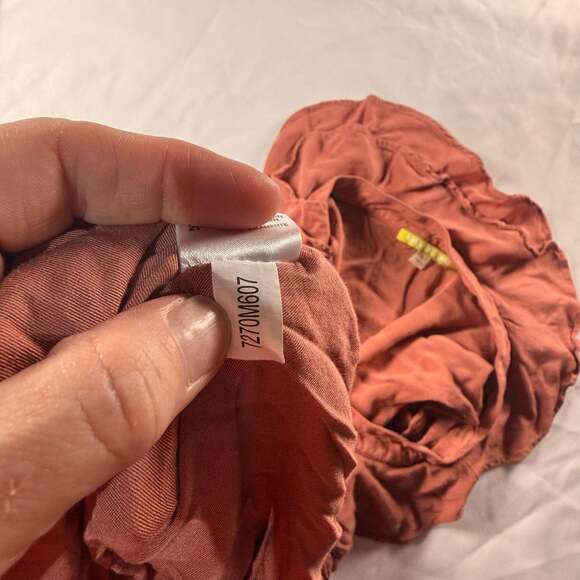 Gianni Bini Ruffled One-Shoulder High-Low Dress in Terracotta - Picture 9 of 9